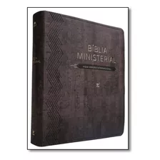 Bíblia Ministerial | N V I | Capa Pu | Cor Marrom Escuro