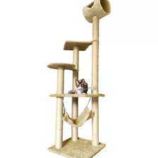 Arranhador Brinquedo De Gato Castelo Com Rede