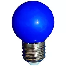 Lampadas Bolinhas Led 1w Colorida 110v/220v Abajur Festa Cor Da Luz Azul Bivolt