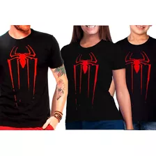 Combo Com 3 Camisetas Homem Aranha + Camiseta Infantil