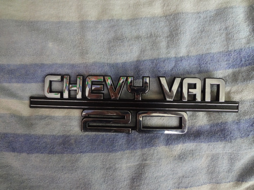 Emblema Lateral Chevrolet Chevy Van 20 Original Foto 2