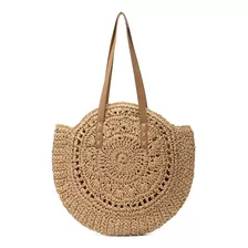 Bolsa Feminina Grande Palha Sacola Praia Vintage Redonda Sun