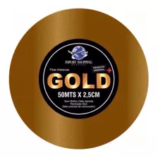 Fita Protese 50m Gold+origin Larga 2,54cm Amarela Nãoderrete