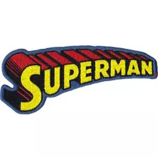 Aplicacion Superman Texto Logo Patch