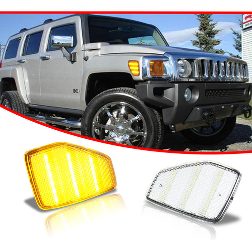 Luz De Marcador Led Frontal De 2 Piezas Para Hummer H3 H3t Foto 5