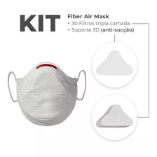 Kit Máscara Proteção Fiber Knit 3d Sport Air Mask Original