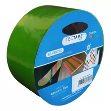 Fita Silver Tape Tectape 48mmx10m Neon Rosa, Laranja E Verde