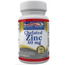 Chelated Zinc 40mg X 100 Tabletas - Unidad a $38475