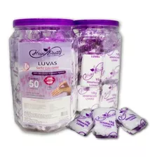 Luvas Com Creme Emoliente - 50 Pares - Kit Manicure