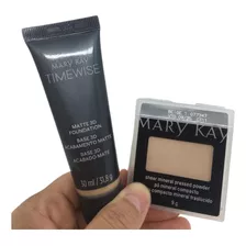 Base Liquida Matte Timewise+ Pó Mineral Compacto Mary Kay