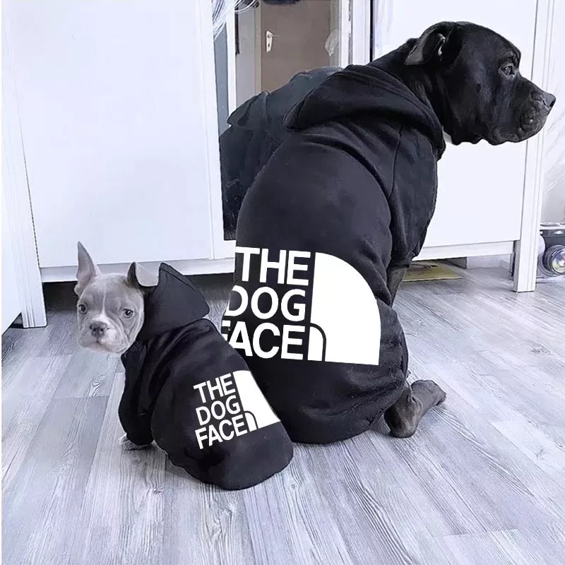Poleron 5xl Dog Face Para Perritos Negro