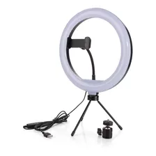 2 Iluminador Ring Ligth Led Luz Foto Selfie Maquiagem Usb