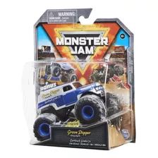 Mini Veículo Escala 1:64 Grave Digger Retrô Monster Jam