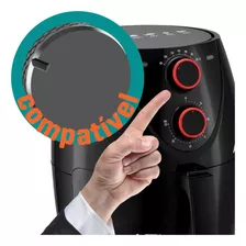 1 Botão Air Fryer Fritadeira Elétrica Amvox Temperatura