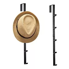 Mygift Negro Metal Over-the-puerta Abrigo, Sombrero Y Bolso 