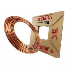 Rollo Tubo De Cobre Flexible 1/4 Iusa Refrigeracion 15m