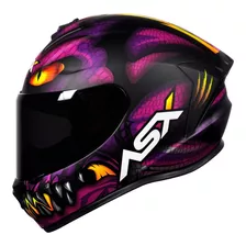 Capacete Axxis Draken Vector Matt Black Grey + Viseira Fumê