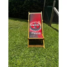Reposera Coca Cola De Pino, Lona En Cordura Reforzada 