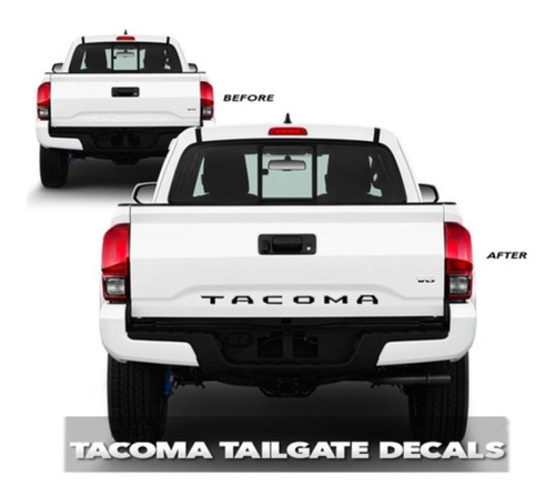 Sticker Calcomonia Caja Batea Toyota Tacoma 2020 2021 2022 Foto 5