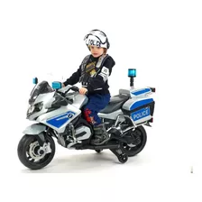 Moto A Bateria Bmw Policial Xl Licenciado Para Niño Y Niñas