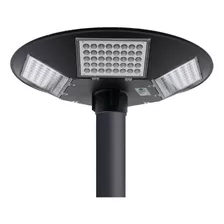 Lampara Led Solar 200w Farol Redondo Para Poste Con Sensor Color De La Carcasa Negro Color De La Luz Blanco Frío 3.2v