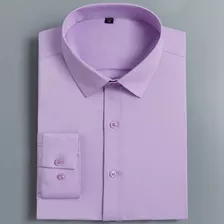 Camisa Masculina De Manga Comprida Em Fibra De Bambu Basicir