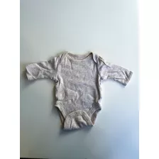 Body Mangas Largas Old Navy Beige Talle 0meses No Baby Gap 