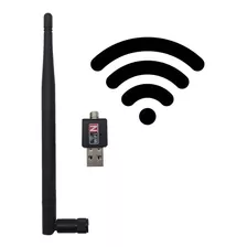 Antena Adaptador Wireless Wi-fi Usb 2.0 600 Mbps Usb S/ Fio