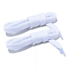 Kit 3 Par Cadarço Flat Para Tenis Air Force 1 Branco - 120cm