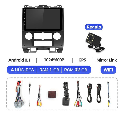 Estreo 1+32g Para Ford Escape 2008-2011 Gps Wifi Cmara Foto 2