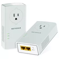 Adaptador Netgear Powerline 2000 Mbps 2 Puertos Gigabit Ethe