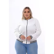 Jaquetinha Bomber Plus Size Feminina Casaco De Frio G1 G2 G3