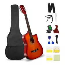 Guitarra Curva Acústica 38in Universal Kit De Guitarra