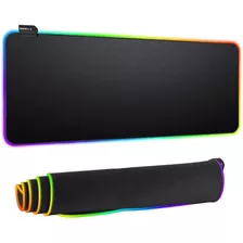 Rgb Mouse Pad Gamer, Base Antideslizante 800 X 300mm Color Negro