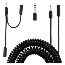 Kit De Extension De Audio Enchufes De 3,5 Mm Y Cable Espi...