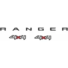 Kit Adesivo Faixa Tampa Traseira Ranger + 4x4 2013 A 2019