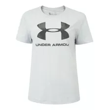 Camiseta Treino Feminina Under Armour Live Sportstyle Cinza