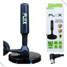 Mini Antena Digital Interna Com Cabo 3m Flex Hdtv 4k Full Hd