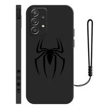 Carcasa Silicona De Spiderman Araña Para Samsung + Correas