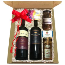 Box De Vinos Regalos Caja Navideña Variedad De Productos Kit