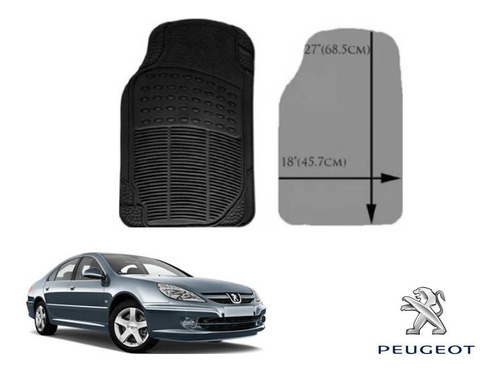 Kit Tapetes Uso Rudo Peugeot 607 2002 Rubber Black Original Foto 2