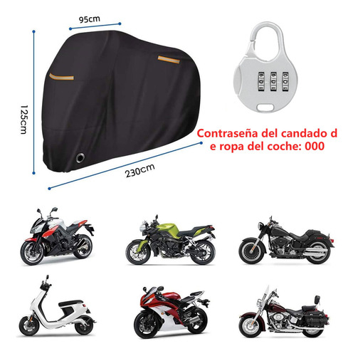 Funda Para Moto Impermeable Lona Para Motociclet Italika125z Foto 2