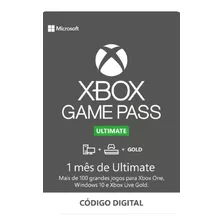 Xbox Game Pass Ultimate - Assinatura 1 Mês Códigos