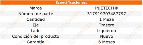 1- Sensor Abs Trasero Izquierdo R32 3.2l V6 2008 Injetech Foto 3