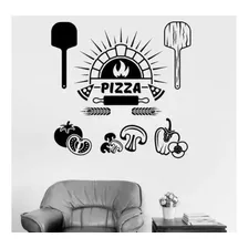 Vinil Decorativo Para Pizza Pizzeria Negocio M2