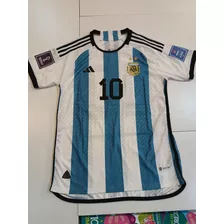 Camiseta Argentina Mundial Qatar Messi Heat Rdy