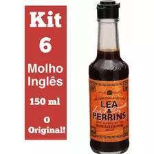 Kit 6 Molho Ingles Lea & Perrins 150ml Original