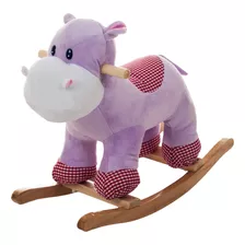 Mecedora Happy Trails De Felpa Con Forma De Animal, Purpura/