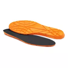 Palmilha Gel Anti-impacto Conforto Tênis Sapatenis 119 Cor Laranja-preto Tamanho Da Palmilha 37