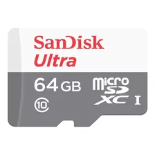 Cartao Micro Sd Sdxc Sandisk Ultra 64gb Class10 80mb/s Uhs-1